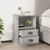 Image de vidaXL Tables de chevet 2 pcs gris béton 43x36x60 cm
