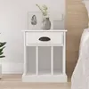 Image de vidaXL Table de chevet blanc 43x36x50 cm816344