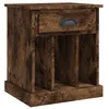 Image de Vidaxl Table De Chevet ChÃªne FumÃ© 43x36x50 Cm
