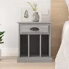 Image de vidaXL Table de chevet sonoma gris 43x36x50 cm816356