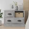 Image de vidaXL Table de chevet gris béton 60x39x45 cm816364