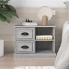 Image de vidaXL Table de chevet sonoma gris 60x35,5x45 cm816374