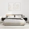 Image de vidaXL Tables de chevet murales 2 pcs noir 41,5x36x28 cm816379