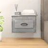 Image de vidaXL Table de chevet murale gris béton 50x36x40 cm816384