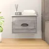 Image de vidaXL Table de chevet murale sonoma gris 41,5x36x28 cm816388