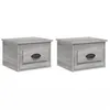 Image de Tables de chevet murales 2 pcs sonoma gris 41,5x36x28 cm vidaXL vidaXL