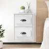 Image de vidaXL Table de chevet murale blanc 41,5x36x53 cm