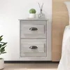 Image de vidaXL Tables de chevet murales 2 pcs sonoma gris 41,5x36x53 cm816405
