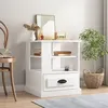 Image de vidaXL Table d'appoint blanc 50x50x60 cm bois d’ingénierie816408