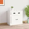 Image de vidaXL Buffet blanc 70x35,5x67,5 cm bois d'ingénierie