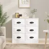 Image de vidaXL Buffet blanc 70x35,5x67,5 cm bois d'ingénierie
