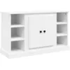 Image de vidaXL Buffet Blanc 100x35,5x60 cm Bois d'ingÃ©nierie