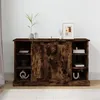 Image de vidaXL Buffet Chêne fumé 100x35,5x60 cm Bois d'ingénierie