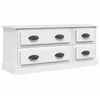Image de vidaXL Vidaxl Meuble Tv Blanc 100x35,5x45 Cm Bois D'ingénierie
