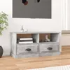Image de vidaXL Meuble TV gris béton 93x35,5x45 cm bois d'ingénierie816468
