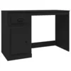 Image de Bureau avec tiroir et porte 115 x 50 x 75 cm en bois contreplaquÃ© noir