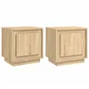Image de vidaXL Vidaxl Tables De Chevet 2pcs Chêne Sonoma 44x35x45cm Bois D'ingénierie