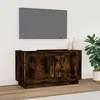 Image de vidaXL Meuble TV chêne fumé 80x35x45 cm bois d'ingénierie