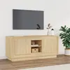Image de vidaXL Meuble TV chêne sonoma 102x35x45 cm bois d'ingénierie819863