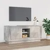 Image de vidaXL vidaXL Meuble TV gris béton 102x35x45 cm bois d'ingénierie
