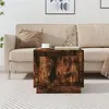 Image de vidaXL Table basse chêne fumé 51x50x44 cm bois d'ingénierie819873