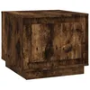 Image de vidaXL Table basse chÃªne fumÃ© 51x50x44 cm bois d'ingÃ©nierie
