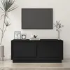 Image de vidaXL Table basse noir 102x50x44 cm bois d'ingénierie819877
