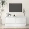 Image de vidaXL Table basse Blanc brillant 102x50x44 cm bois d'ingénierie819878