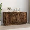 Image de vidaXL Buffet chêne fumé 102x35x55 cm bois d'ingénierie831890