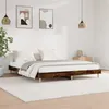 Image de vidaXL Cadre de lit sans matelas chêne fumé 120x200 cm bois ingénierie832050