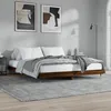 Image de vidaXL Cadre de lit sans matelas chÃªne marron 200x200 cm