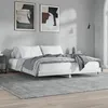 Image de vidaXL Cadre de lit sans matelas blanc brillant 140x200 cm832143