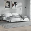 Image de vidaXL Cadre de lit sans matelas blanc brillant 140x200 cm