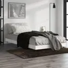Image de vidaXL Cadre de lit blanc brillant 90x190 cm bois d'ingénierie