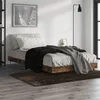 Image de vidaXL Cadre de lit sans matelas chêne fumé 90x190cm bois d'ingénierie