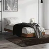 Image de vidaXL Cadre de lit sans matelas chêne marron 75x190cm bois ingénierie