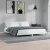 Image de vidaXL Cadre de lit blanc 150x200 cm bois d'ingénierie
