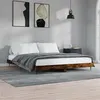 Image de vidaXL Cadre de lit sans matelas chêne fumé 120x200 cm bois ingénierie832258