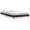 Image de vidaXL Cadre de lit chÃªne fumÃ© 100x200 cm bois d'ingÃ©nierie