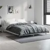 Image de vidaXL Cadre de lit gris béton 140x190 cm bois d'ingénierie