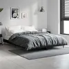 Image de vidaXL Cadre de lit noir 135x190 cm bois d'ingénierie