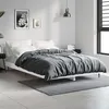 Image de vidaXL Cadre de lit sans matelas blanc 120x190 cm bois d'ingénierie832293