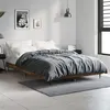 Image de vidaXL Cadre de lit sans matelas chêne fumé 120x190 cm bois ingénierie832298