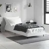 Image de vidaXL Cadre de lit sans matelas blanc 75x190 cm bois d'ingénierie832309