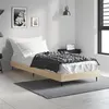 Image de vidaXL Cadre de lit sans matelas chêne sonoma 75x190 cm