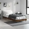 Image de vidaXL Cadre de lit sans matelas chêne fumé 75x190cm bois d'ingénierie832314