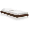 Image de vidaXL Cadre de lit chÃªne marron 75x190 cm bois d'ingÃ©nierie