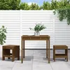 Image de vidaXL Ensemble de bistrot de jardin 3 pcs marron miel bois pin massif