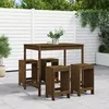 Image de Vidaxl Ensemble De Bar De Jardin 5 Pcs Marron Miel Bois De Pin Massif