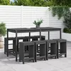 Image de vidaXL Vidaxl Ensemble De Bar De Jardin 9 Pcs Gris Bois De Pin Massif
